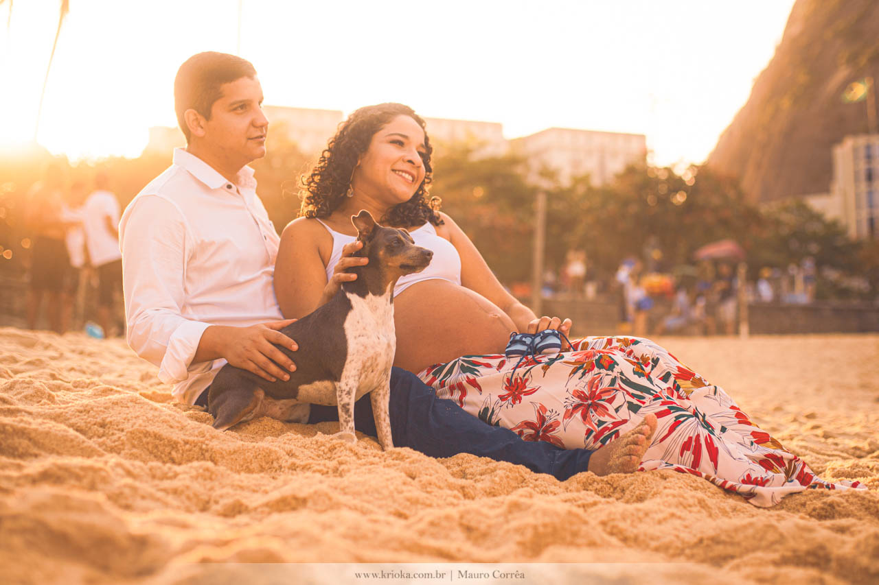 ensaio fotografico de gestante com pet