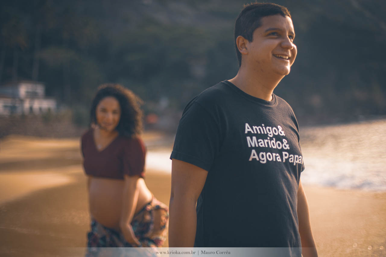 ensaio fotografico de gestante na praia