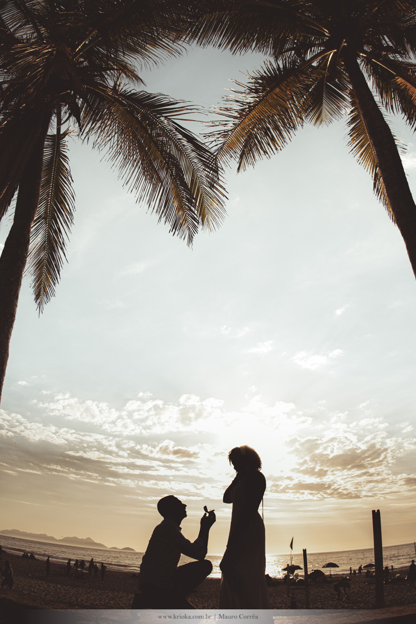 pedido de casamento ao nascer do sol